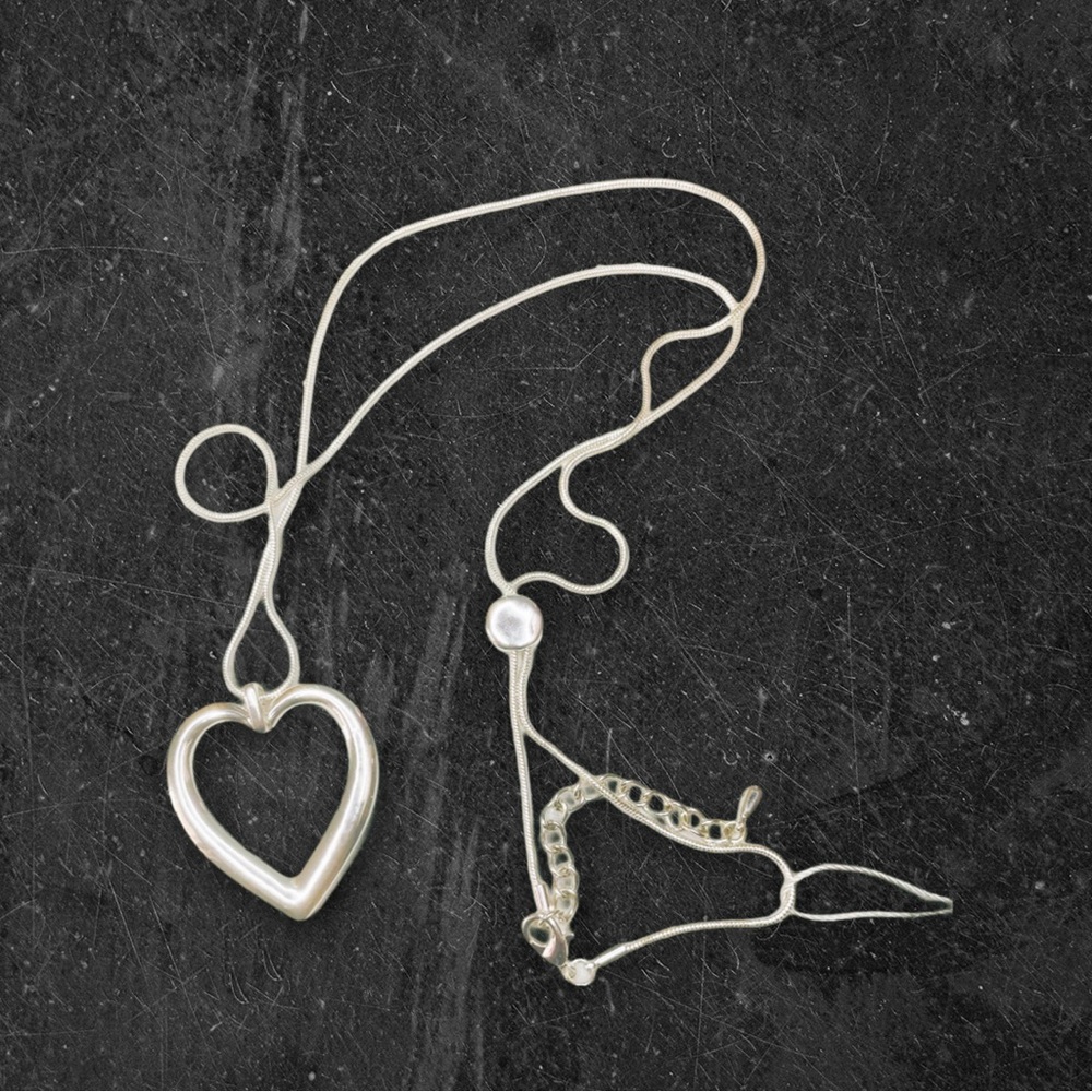 Heart Long Statement Necklace